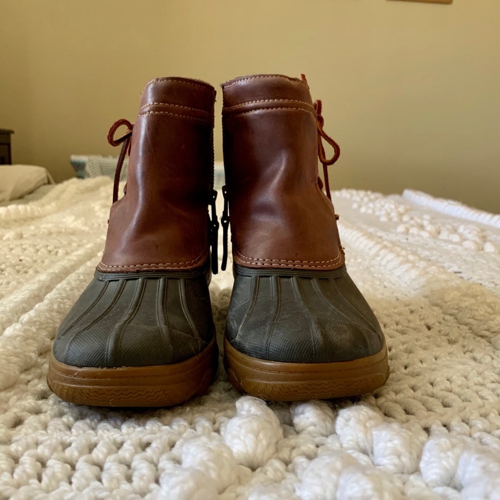 Sperry wedged duck boots